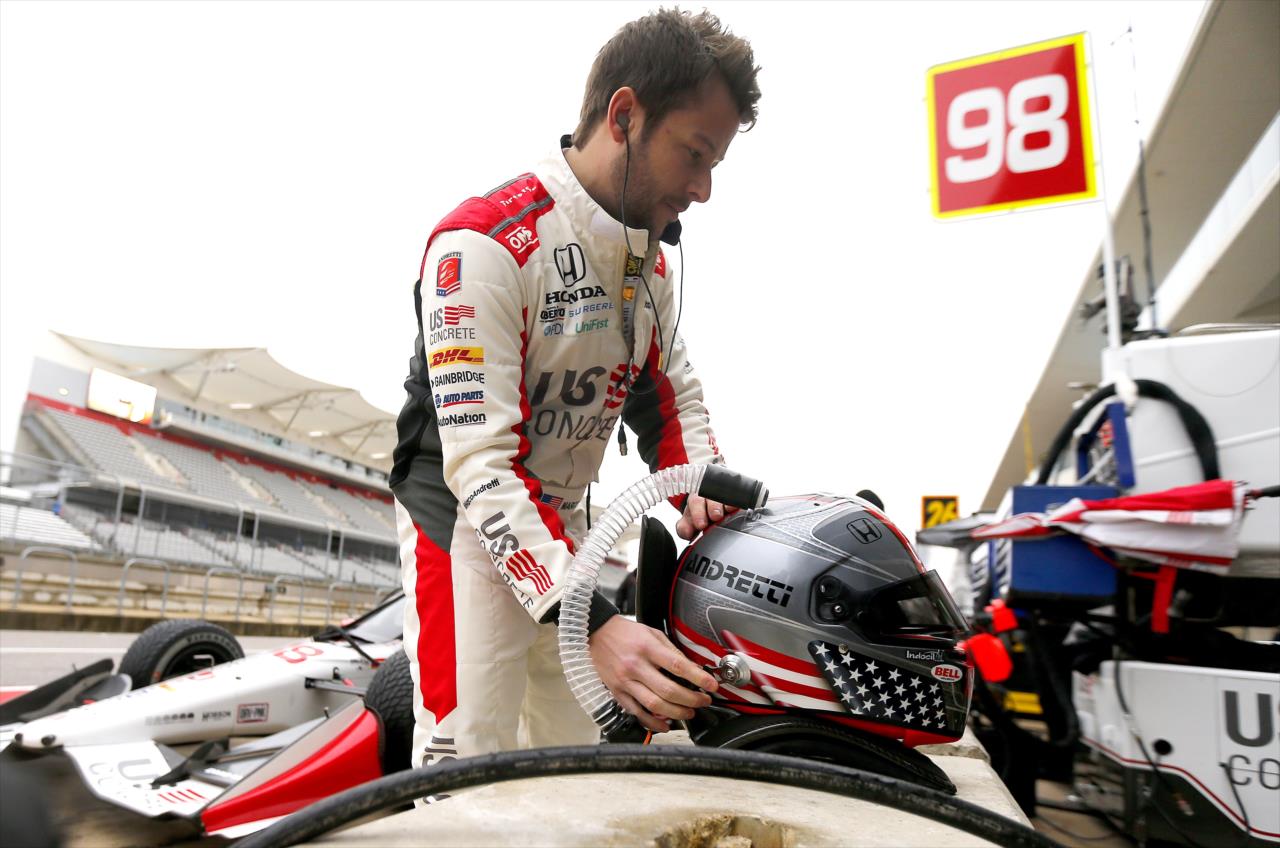 Marco Andretti during the Open Test at Circuit of The Americas in Austin, TX -- Photo by: Jonathan Ferrey (Getty Images)
